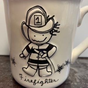 Enesco Firefighter Appreciation Ceramic Coffee Cup Mug 16oz